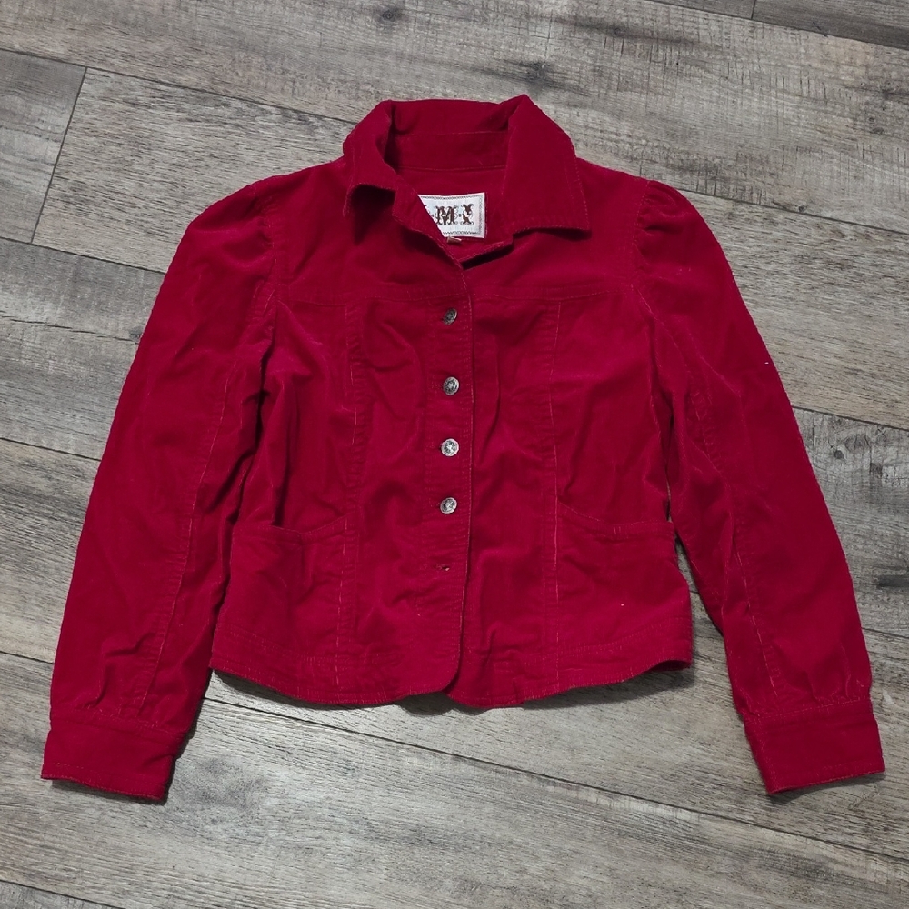 A.M.I. Vintage Red Corduroy Jacket